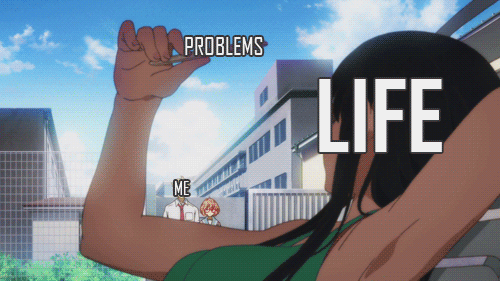 gif anime problems real life - GIF by 『Yui Chan』