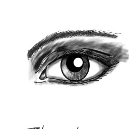 picsart eye sketch freetoedit